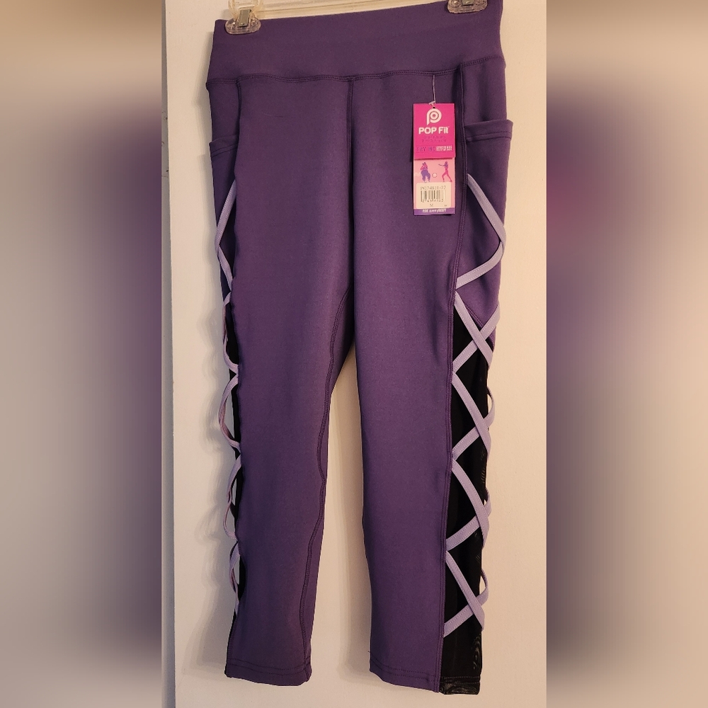Pop Fit Brand New purple, 1-pocket leggings, M